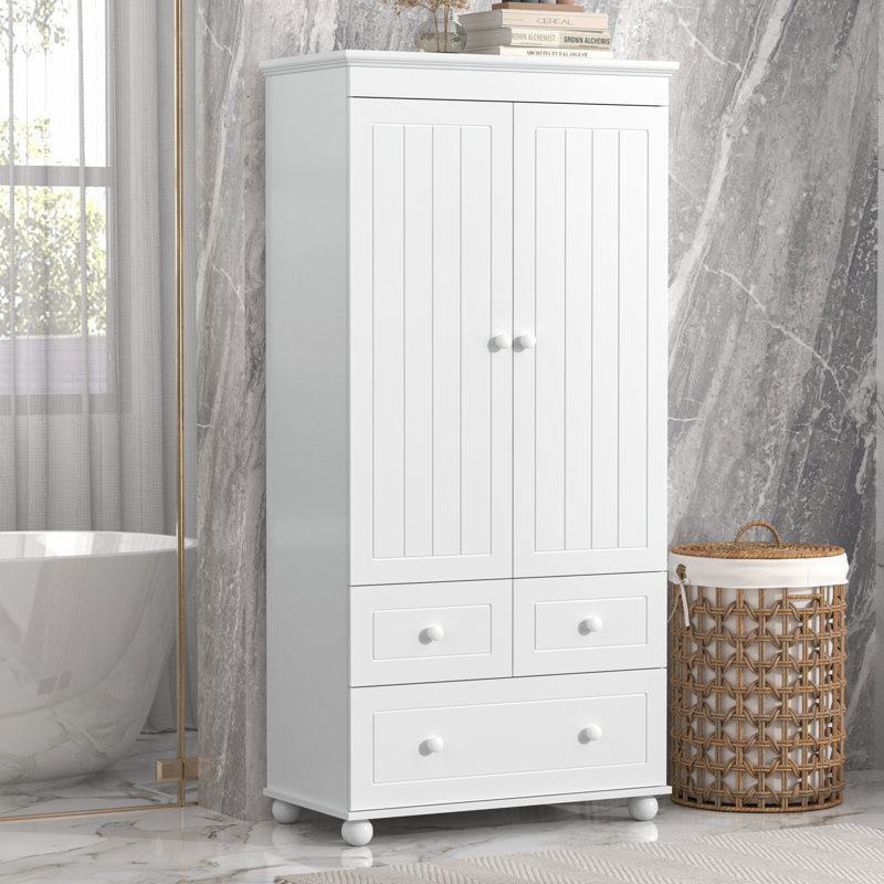 Armoire de rangement haute avec trois tiroirs