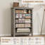 Grande commode verticale 41,3 po à 5 tiroirs en bois 41,3 po-1314644850