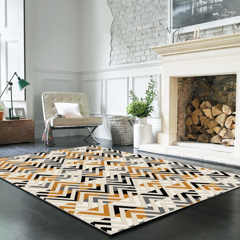 Tapis en coton Johana, Rectangle 3 pi 11 po x 6 pi 7 po