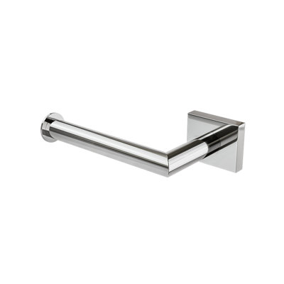 Crater Wall-Mounted Toilet Paper Holder - Chrome (RH Post), Premium Brass Construction, Installation Hardware Included
