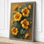 Golden Nasturtium Botanical - Wrapped Canvas-895587074-895587100