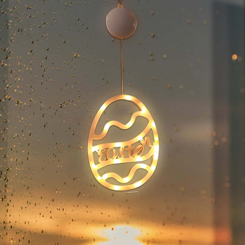 Easter Window Decorations Lights Easter Eggs Suction Cup Lantern