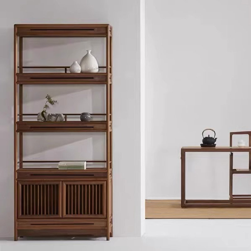 Tan Solid Wood Display Cases