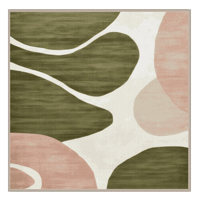 Machine Washable Watercolor Brown Area Rug