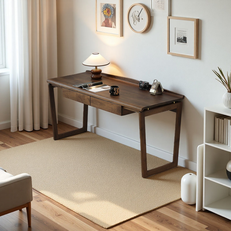 Bureau moderne en bois de noyer noir moderne