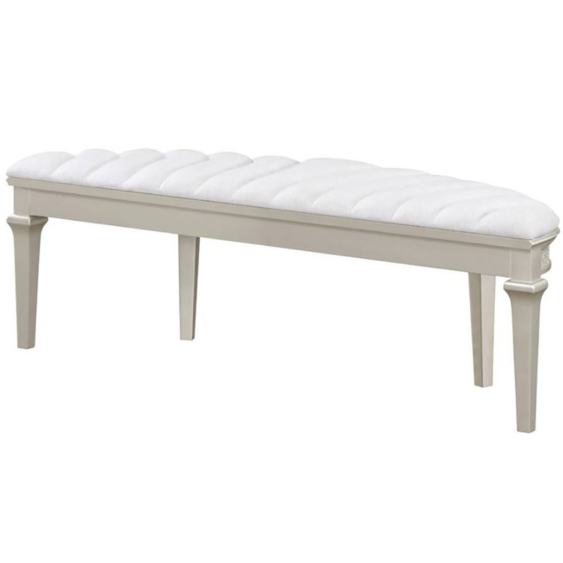 Banc rembourré en tissu Keddrick