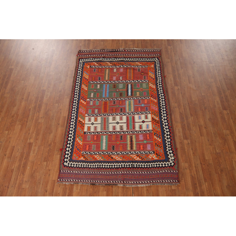 Tapis kilim à teinture végétale Masterpiece 5 x 9