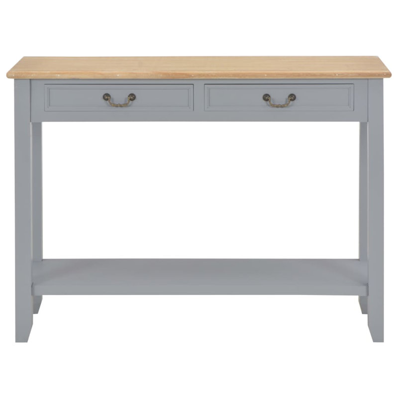 Raymond 110cm Console Table, Grey, Natural