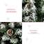 Sapin de Noël artificiel enneigé 6 pi avec branches réalistes HOMcom