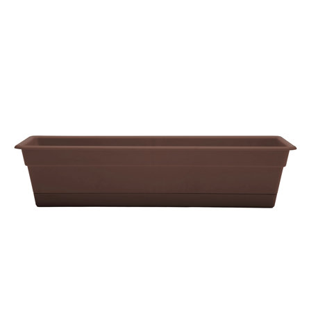 Leadore Plastic Window Box Planter with Saucer Tray