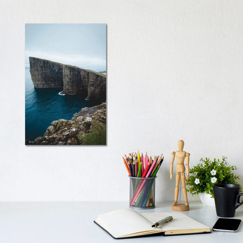 Cliffs Of The Atlantic by Steffen Fossbakk - Wrapped Canvas Print, 20.32 cm H x 30.48 cm W