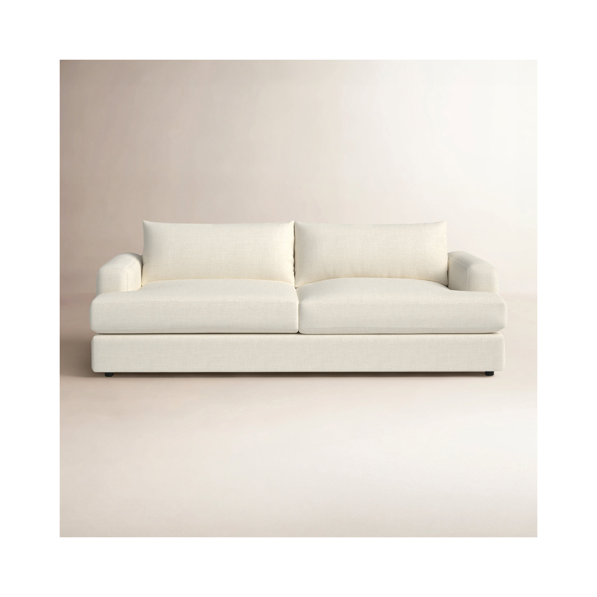 Cayden 96'' Upholstered Sofa, Bayou Sunshine Canvas