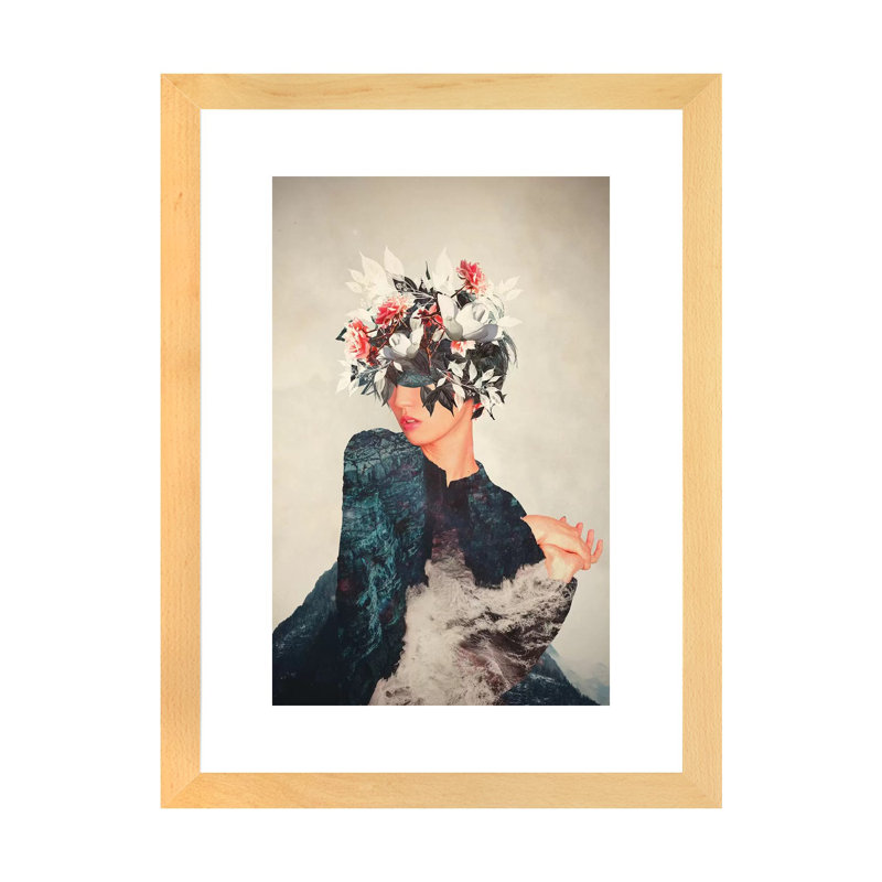 Kumiko by Frank Moth - Print, Natural Wood Paper, White, 24" H x 16" W x 1" D