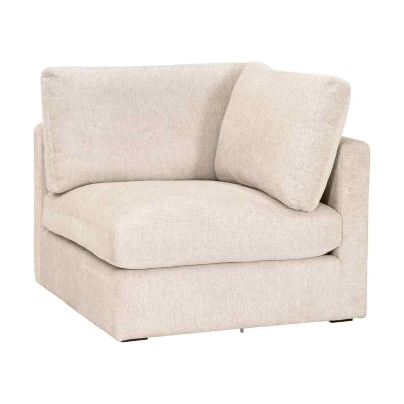 Chaise de coin modulaire en tissu Daley