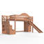 Structure de lit mezzanine avec glissade, escalier de rangement et garde-robe intégrée Haven Kids-133749542-133749541