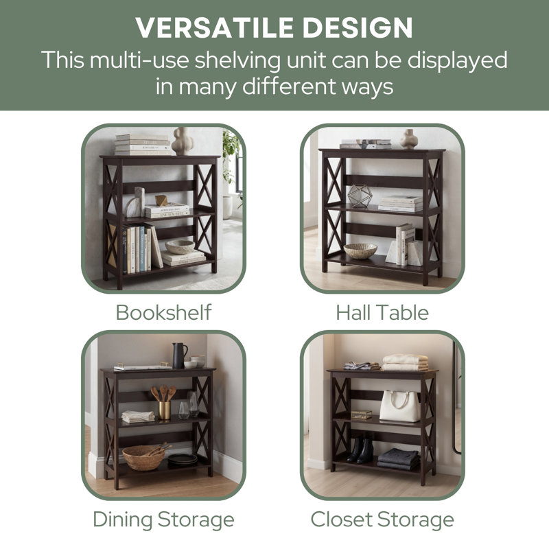 Darek Etagere Bookcase, Espresso