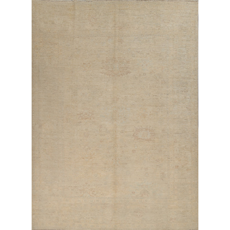 Vegetable Dye Muted Oushak Handmade Turkish Rug 8x10