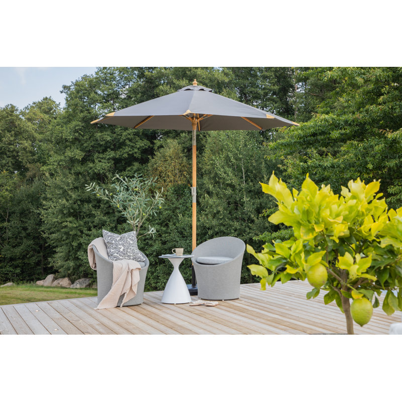 Malaya 250cm Parasol, Grey
