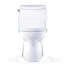 TOTO® WASHLET+® Carlyle® II One-Piece Elongated 1.28 GPF Toilet and WASHLET+® S5 Bidet Seat, Cotton White - MW6143446CEFG#01