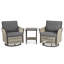 Ensemble de fauteuils oscillants pivotants 3 pièces Aurora Modern-888368288-888368289