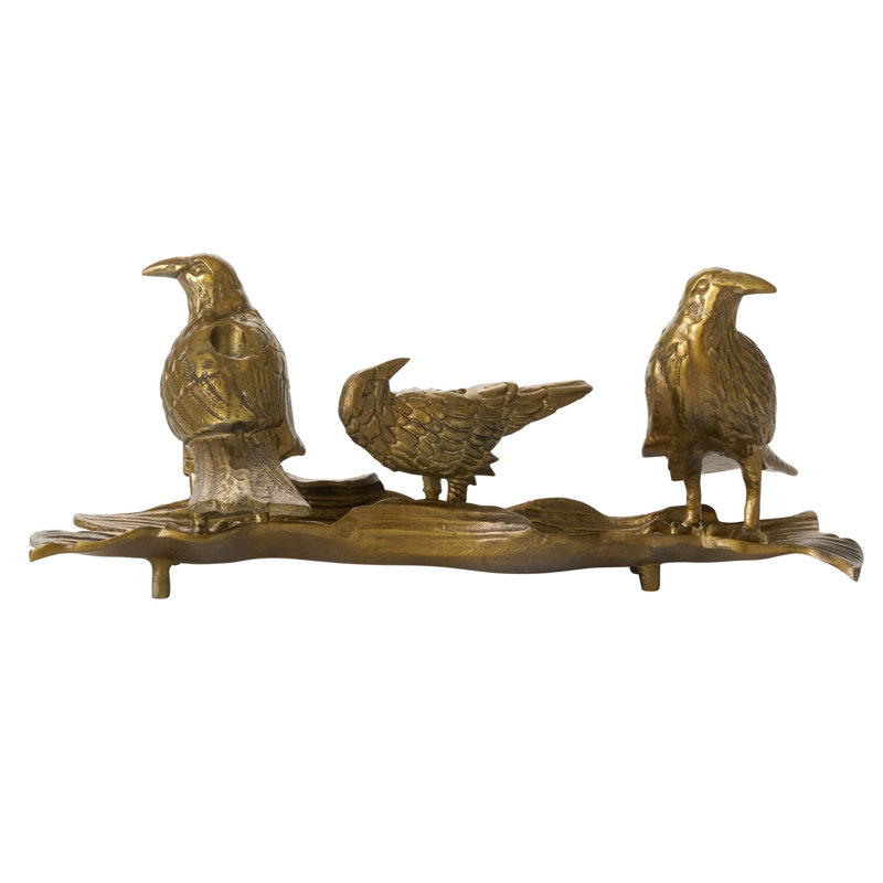 Three Ravens Candleholder 21.5"x 8"x 8.5"