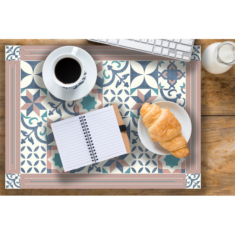 Ferreira Vinyl Abstract Rectangle Placemat