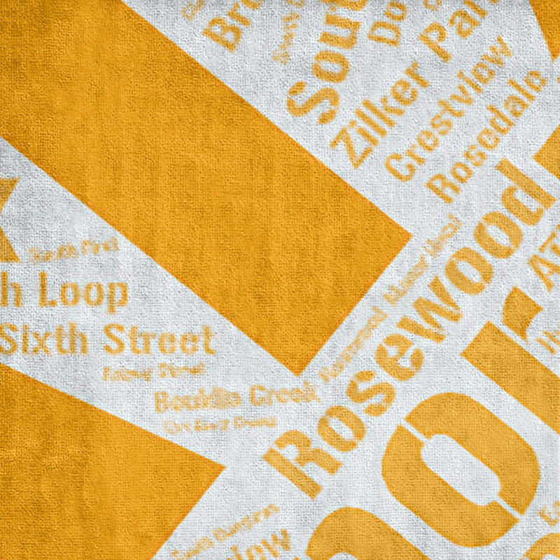 Bath Towel, Orange, Microfiber, Austin