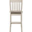 Chaises de comptoir de salle à manger rustiques crème (2) - et tabourets confortables à hauteur d'assise de 2, revêtement doux