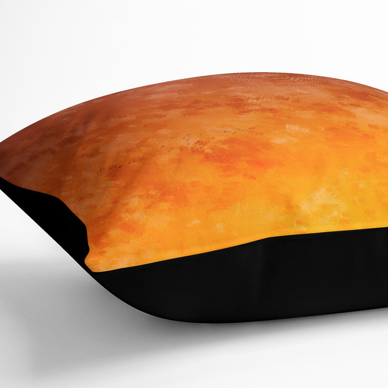 Square Throw Cushion, Black, 55cm H x 55cm W x 20cm D