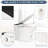 Smart Toilet With Heated Seat, One Piece Automatic Flush Toilet, No Bidet, Foot Flush, Blue Night , Knob Control, Power Outage Function, Soft Close Cover, White Bathroom One Sensor Managed, Ceramic In