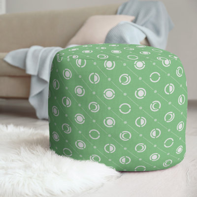 Upholstered Polyester Blend Ottoman