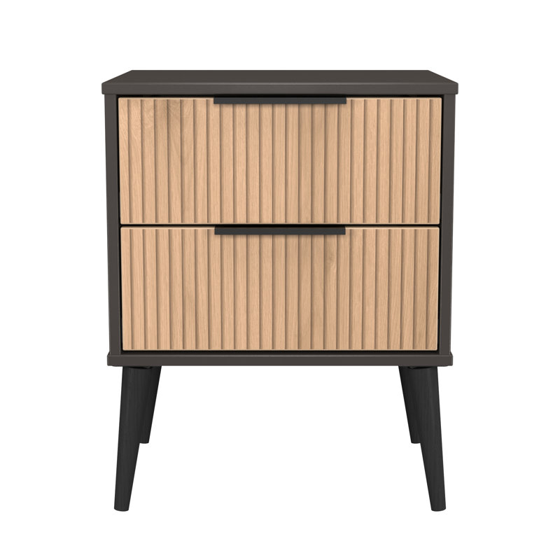 Hong Kong 45cm W Manufactured Wood Bedside Table