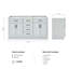 Base de meuble-lavabo double 60 po Osoria-85027791