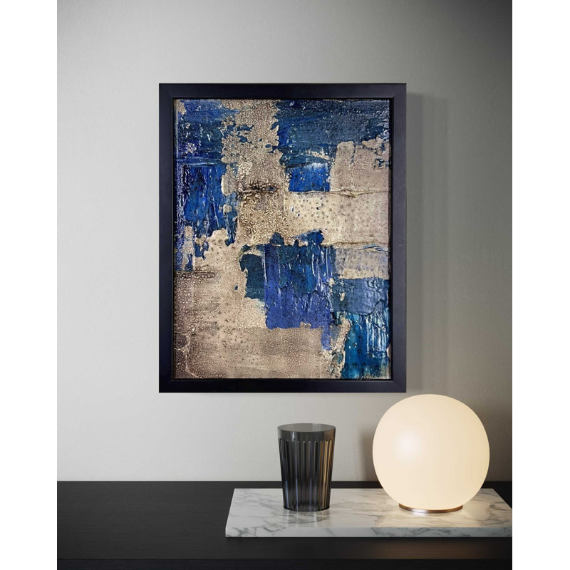 Low Tide No. 3 - Original Mixed-Media Abstract Painting by J. Kent Martin