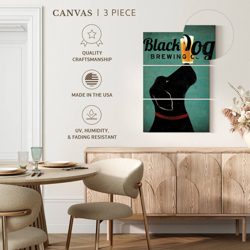 Brampt Black Dog Brewing Co, 57'' H X 36'' W