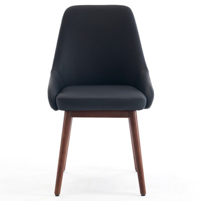 Comfortable Dining Chair With Soft Seat & Wood Legs For Kitchen And Dining Room