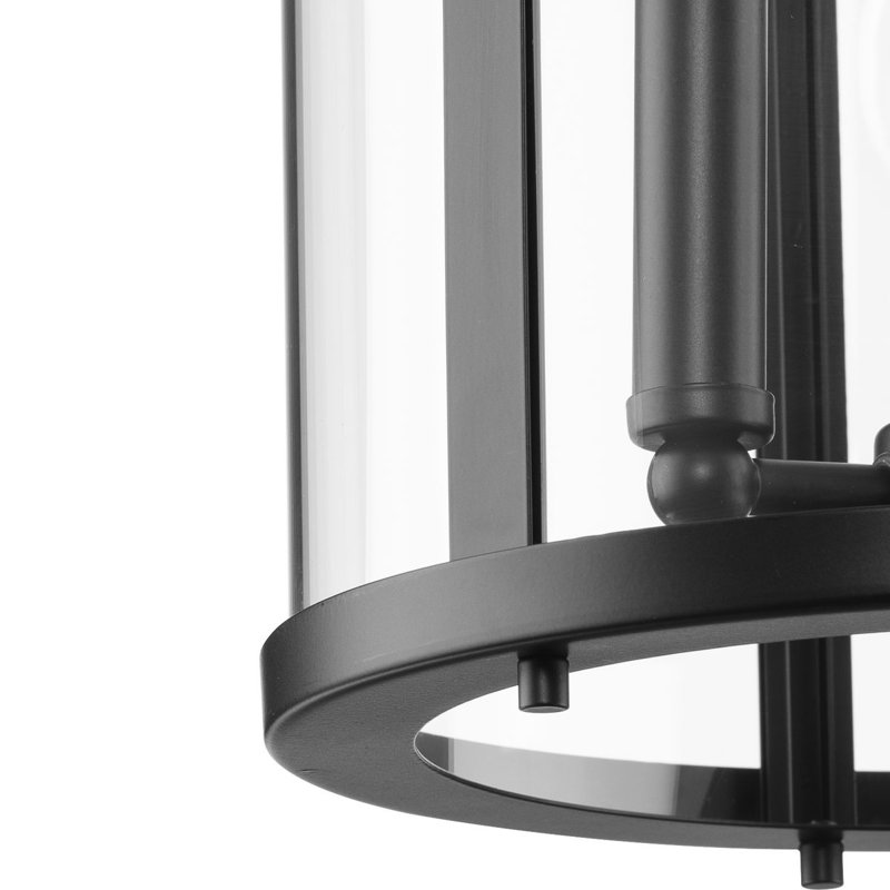 3 - Light Candle Style Pendant, Matte Black