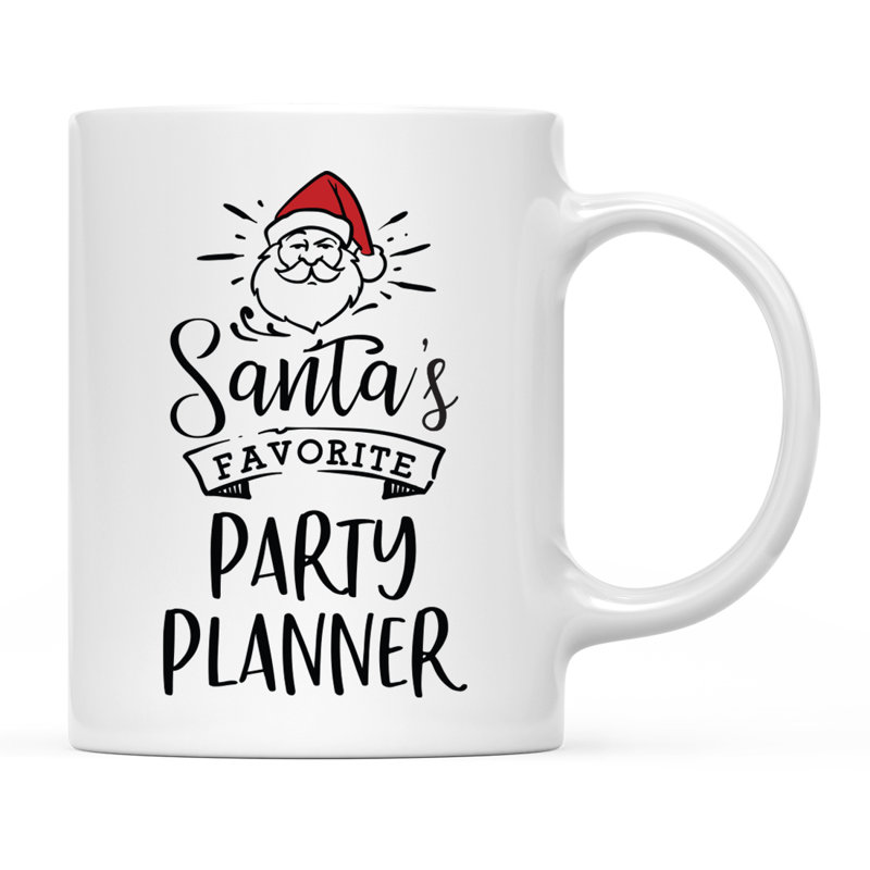 Grande tasse à café Tuileries, « Santa's Favorite Party Planner »