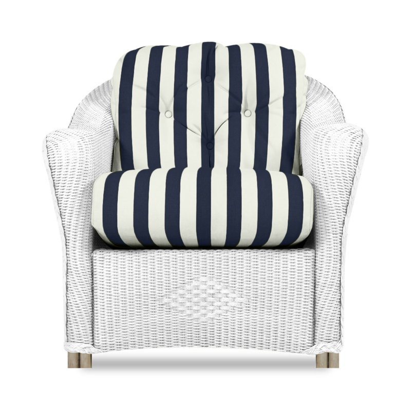 Reflections Outdoor Lounge Chair, White, Demo Stone