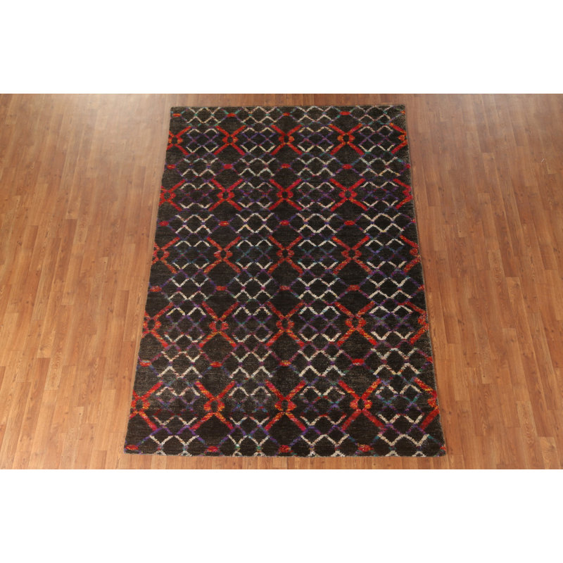 Trellis Abstract Area Rug 6x9