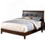 Tête de lit contemporaine capitonnée brun