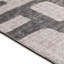 Tapis abstrait gris / brun tissé à la machine-1600399365