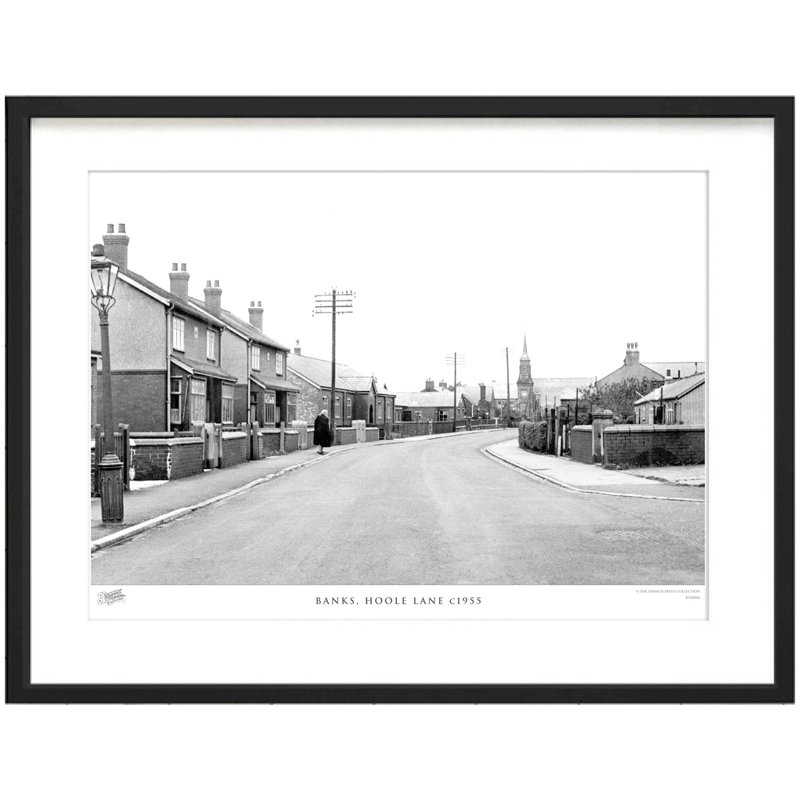 Banks, Hoole Lane C1955 by Francis Frith - Single Picture Frame Print, 40cm H x 50cm W x 2.3cm D