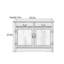 Armoire console en bois massif Katalox