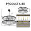 Luminaire suspendu moderne en cristal 6 lumières