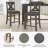 Wasdale Upholstered Counter Stool with Solid Wood Frame-1546979136