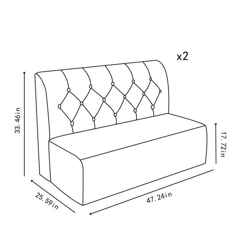 Tanari Faux Leather Upholstered Bench