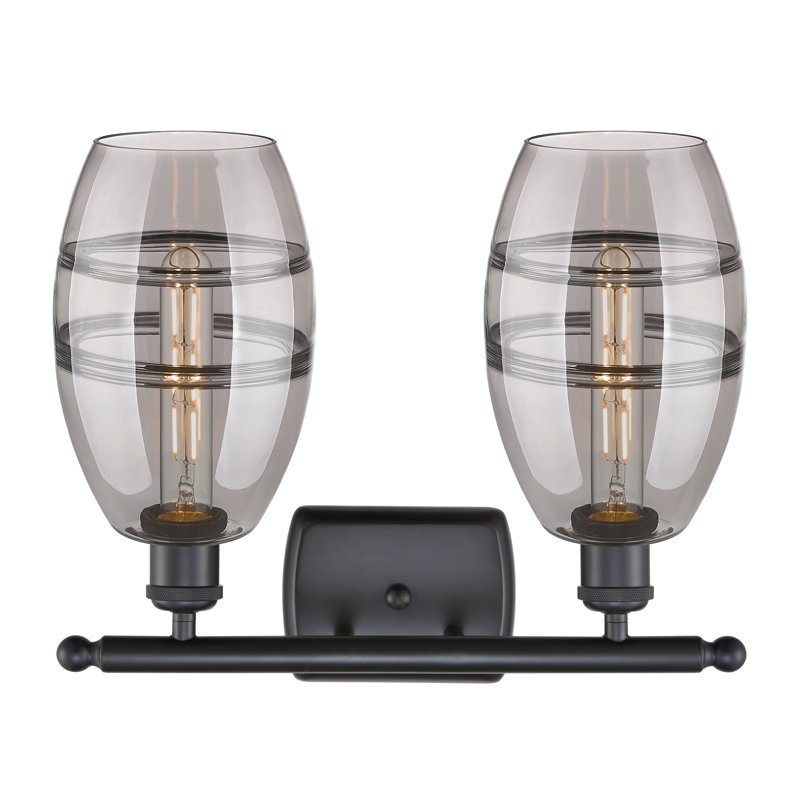 Bettylou 2 - Light Dimmable Vanity Light, Light Smoke, Matte Black