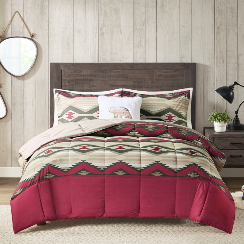 Édredon en duvet synthétique très grand - La literie en tissu écossais doux et confortable comprend un édredon, 2 taies décoratives, un coussin décoratif, un mélange de microfibre lavable à la machine, un thème décoratif tout au long de l'année