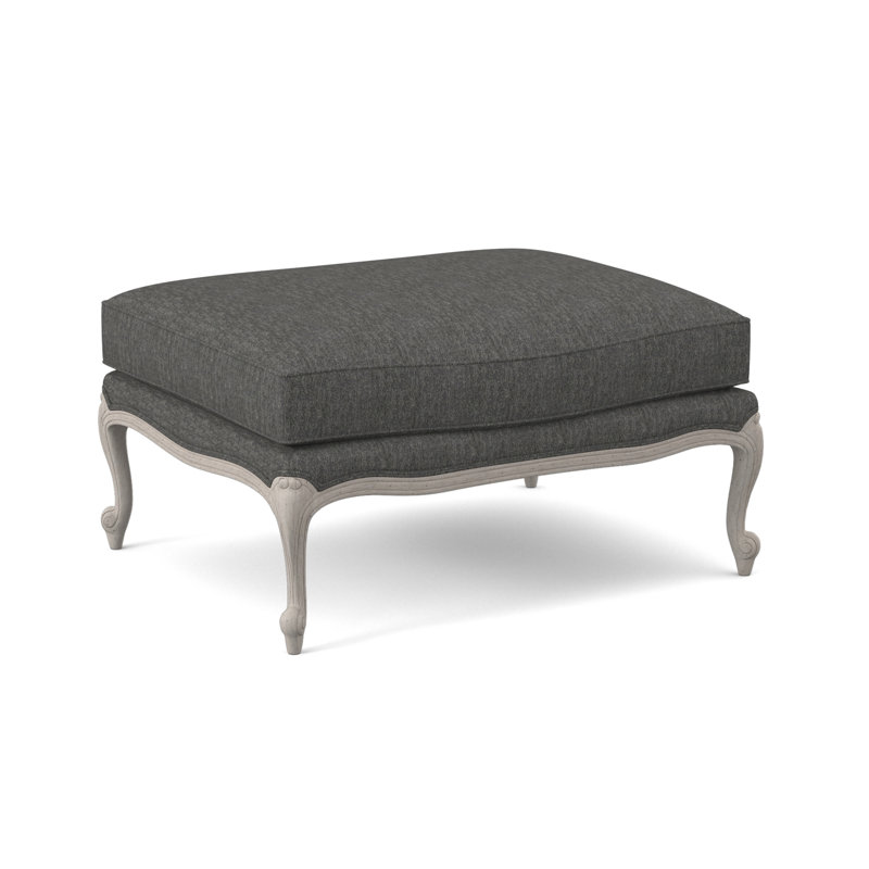 St. Helena Ottoman, Venice Linen, Bisque
